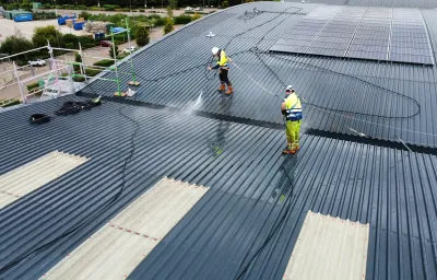 Commercial Roof Cleaning by DMC Facilities Management