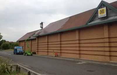 Commercial Roof Cleaning by DMC Facilities Management