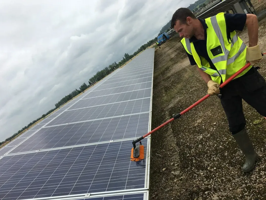 Commercial Solar Panel Cleaning — recent work 1