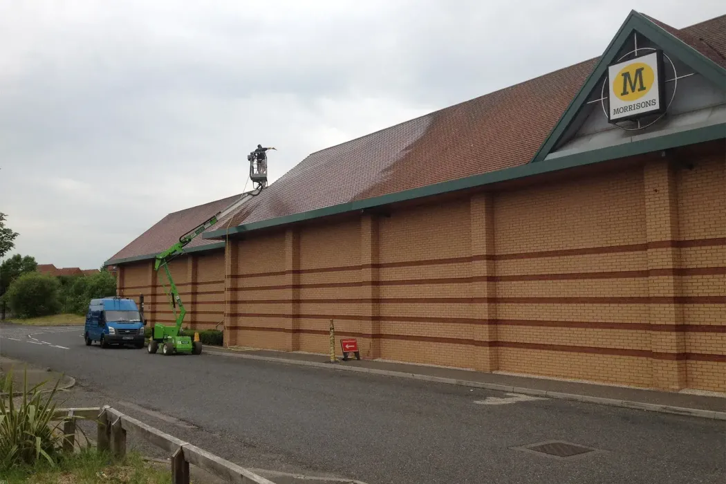 Commercial Roof Cleaning — recent work 2