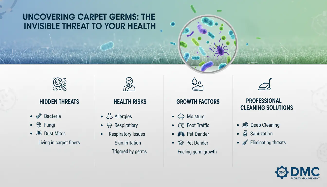 Infographic for Uncovering Carpet Germs: The Invisible Threat to Your Health